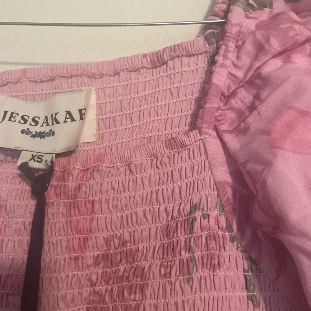 Jessakae Delilah Pink Smocked Dress - Picture 4 of 8